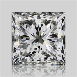 Picture of Natural Diamond 1.51 Carats, Princess with  Cut, I Color, VVS2 Clarity and Certified by GIA