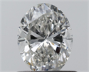 Natural Diamond 0.70 Carats, Oval with  Cut, G Color, SI1 Clarity and Certified by IGI