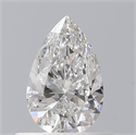 Diamante Natural 0.44 quilates, De pera , Color F, claridad SI2 y certificado GIA