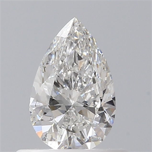 Foto Diamante Natural 0.44 quilates, De pera , Color F, claridad SI2 y certificado GIA de