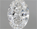 Natural Diamond 0.40 Carats, Oval with  Cut, F Color, VVS1 Clarity and Certified by IGI