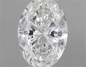 Picture of Natural Diamond 0.40 Carats, Oval with  Cut, F Color, VVS1 Clarity and Certified by IGI