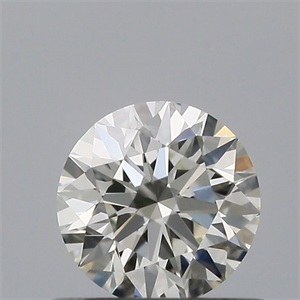 Picture of Natural Diamond 0.50 Carats, Round with Excellent Cut, H Color, VVS2 Clarity and Certified by IGI