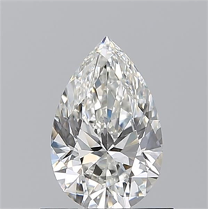 Picture of Natural Diamond 0.72 Carats, Pear with  Cut, H Color, VVS1 Clarity and Certified by GIA