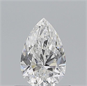 Natural Diamond 0.51 Carats, Pear with  Cut, E Color, SI1 Clarity and Certified by GIA