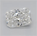 Natural Diamond 1.30 Carats, Radiant with  Cut, F Color, VS2 Clarity and Certified by GIA