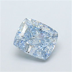 Picture of Lab Grown Diamond 1.33 Carats, CUSHION MODIFIED with  Cut, Fancy Intense Blue Color, VVS1 Clarity and Certified by IGI