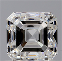 Diamante Natural 0.80 quilates, Asscher , Color F, claridad VS2 y certificado GIA