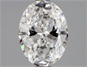 Natural Diamond 1.50 Carats, Oval with  Cut, D Color, SI2 Clarity and Certified by GIA