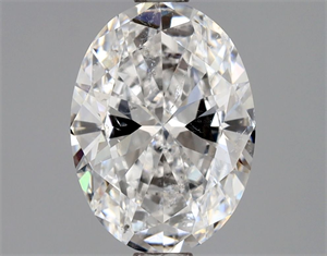 Picture of Natural Diamond 1.50 Carats, Oval with  Cut, D Color, SI2 Clarity and Certified by GIA