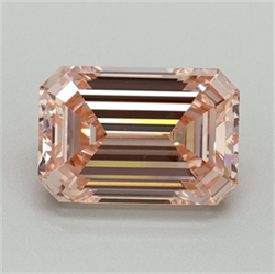 Picture of Lab Grown Diamond 2.95 Carats, Emerald with  Cut, Fancy Intense Pink Color, VS1 Clarity and Certified by IGI