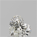 Natural Diamond 0.51 Carats, Heart with  Cut, K Color, VS1 Clarity and Certified by GIA
