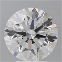 Lab Grown Diamond 4.10 Carats, Round with Ideal Cut, E Color, VVS2 Clarity and Certified by IGI