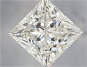 Natural Diamond 1.51 Carats, Princess with  Cut, I Color, VVS2 Clarity and Certified by IGI