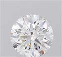 Lab Grown Diamond 2.06 Carats, Round with Ideal Cut, F Color, VVS2 Clarity and Certified by IGI