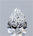 Natural Diamond 0.41 Carats, Pear with  Cut, E Color, IF Clarity and Certified by GIA