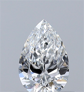 Picture of Natural Diamond 0.41 Carats, Pear with  Cut, E Color, IF Clarity and Certified by GIA