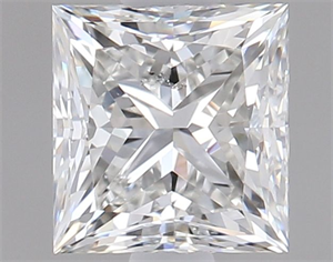 Picture of Natural Diamond 1.00 Carats, Princess with  Cut, H Color, SI1 Clarity and Certified by GIA