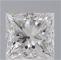 Diamante Natural 3.29 quilates, Princesa , Color F, claridad SI2 y certificado GIA