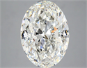 Natural Diamond 5.01 Carats, Oval with  Cut, H Color, VS2 Clarity and Certified by GIA