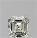 Natural Diamond 1.01 Carats, Asscher with  Cut, K Color, VS2 Clarity and Certified by GIA