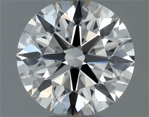 Picture of Natural Diamond 0.52 Carats, Round with Excellent Cut, K Color, VVS1 Clarity and Certified by GIA