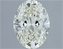 Natural Diamond 2.01 Carats, Oval with  Cut, K Color, SI1 Clarity and Certified by IGI