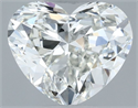 Natural Diamond 0.50 Carats, Heart with  Cut, I Color, VS1 Clarity and Certified by GIA