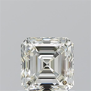 Picture of Natural Diamond 0.91 Carats, Asscher with  Cut, K Color, VS1 Clarity and Certified by GIA