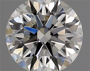 Picture of Natural Diamond 0.42 Carats, Round with Excellent Cut, I Color, VS1 Clarity and Certified by GIA