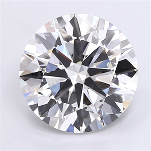 Picture of Lab Grown Diamond 5.51 Carats, Round with Excellent Cut, F Color, VVS2 Clarity and Certified by IGI