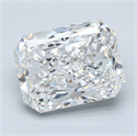 Natural Diamond 4.51 Carats, Radiant with  Cut, H Color, VS1 Clarity and Certified by GIA