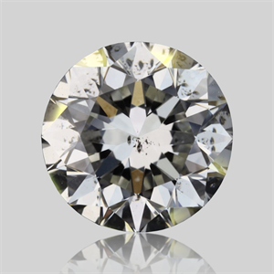 Picture of Natural Diamond 1.01 Carats, Round with Very Good Cut, I Color, SI2 Clarity and Certified by GIA