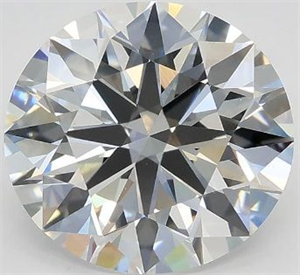 Picture of Lab Grown Diamond 2.56 Carats, Round with Excellent Cut, E Color, VS1 Clarity and Certified by GIA