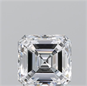 Diamante Natural 0.90 quilates, Asscher , Color D, claridad VS1 y certificado GIA