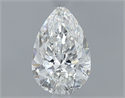 Natural Diamond 0.41 Carats, Pear with  Cut, F Color, VS2 Clarity and Certified by GIA