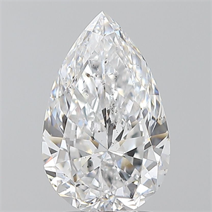 Foto Diamante Natural 2.01 quilates, De pera , Color D, claridad SI2 y certificado GIA de