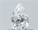 Natural Diamond 0.30 Carats, Pear with  Cut, E Color, VVS2 Clarity and Certified by GIA