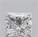 Natural Diamond 0.60 Carats, Princess with  Cut, E Color, VS2 Clarity and Certified by GIA