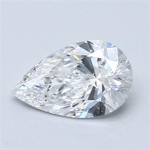 Picture of Natural Diamond 1.21 Carats, Pear with  Cut, D Color, I1 Clarity and Certified by GIA