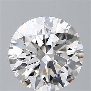 Picture of Lab Grown Diamond 3.55 Carats, Round with Ideal Cut, D Color, VVS2 Clarity and Certified by IGI