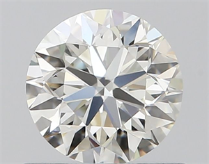 Picture of Natural Diamond 0.70 Carats, Round with Very Good Cut, J Color, VVS2 Clarity and Certified by GIA