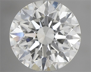Picture of Natural Diamond 1.02 Carats, Round with Excellent Cut, I Color, SI1 Clarity and Certified by GIA