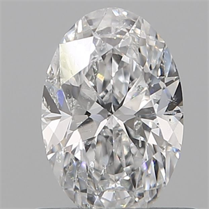 Picture of Natural Diamond 0.60 Carats, Oval with  Cut, D Color, I1 Clarity and Certified by GIA