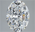 Natural Diamond 3.01 Carats, Oval with  Cut, E Color, SI1 Clarity and Certified by GIA