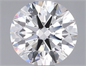 Lab Grown Diamond 1.92 Carats, Round with Ideal Cut, F Color, VVS2 Clarity and Certified by IGI