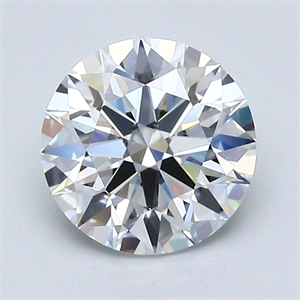 Foto Diamante Natural 1.70 quilates, Redondo , Color D, claridad VVS1 y certificado GIA de