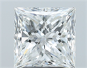 Natural Diamond 2.52 Carats, Princess with  Cut, F Color, VS1 Clarity and Certified by GIA