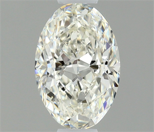 Picture of Natural Diamond 0.53 Carats, Oval with  Cut, I Color, IF Clarity and Certified by IGI