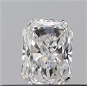 Natural Diamond 0.25 Carats, Radiant with  Cut, D Color, VS1 Clarity and Certified by GIA